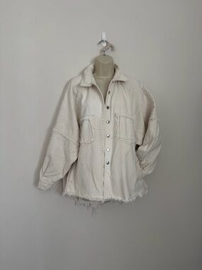 Off white Distressed denim Jacket